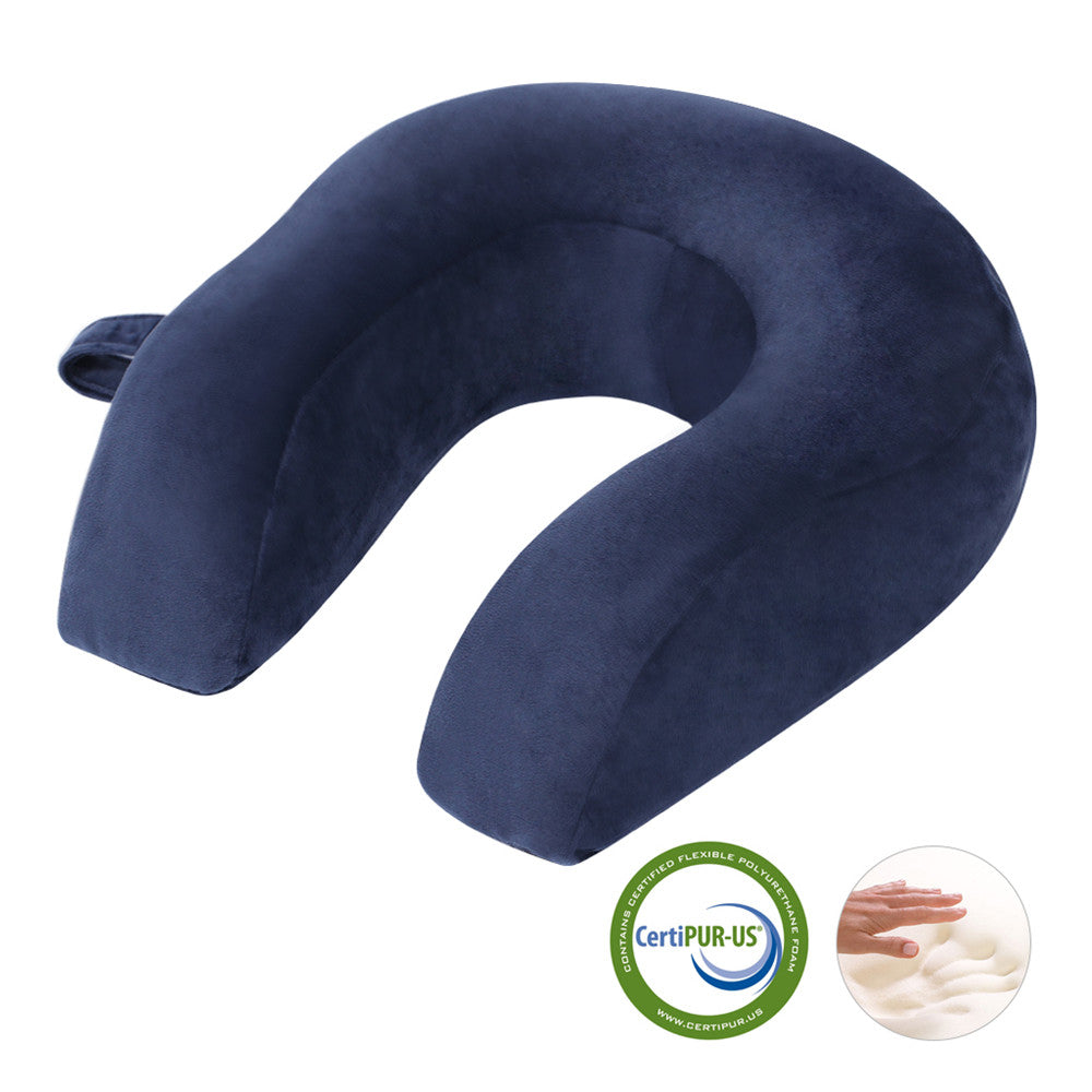 Blue Lumbar Pillow Solid Memory Foam Neck U Shape U Shaped Headrest Car  Flight Travel Soft Nursing Cushion For Relaxing From Kxingshop, $27.08
